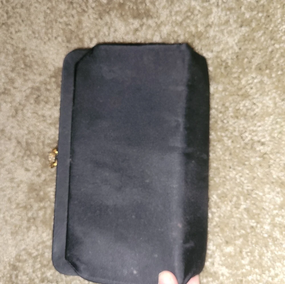 Vintage 1950-60 evening clutch with coin purse and optional handle